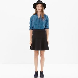 Madewell Wavelength Black Skirt Size 4